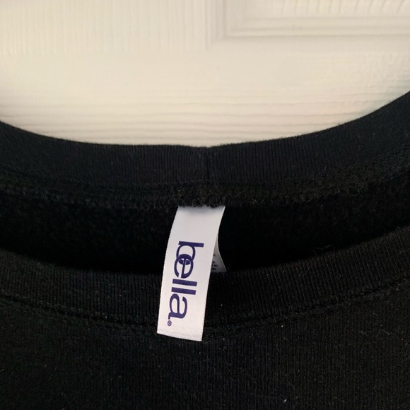 Bella Women’s Sweatshirt Long Sleeve Black Size XL - Picture 3 of 5